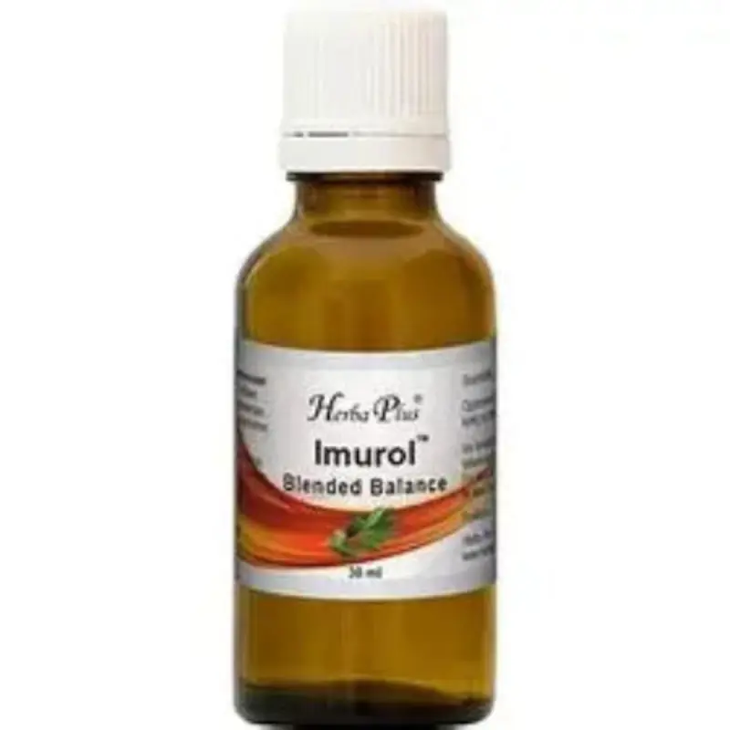 Herba Plus Imurol – Eterisk oljemiks med eukalyptus og tea tree for immunforsvar og luftveier, 30 ml