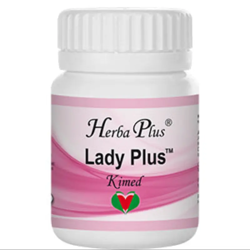 Herba Plus Lady Plus – Kosttilskudd med yamsrot, humleblomst og soya isoflavoner for rolig overgangsalder, 70 tabletter