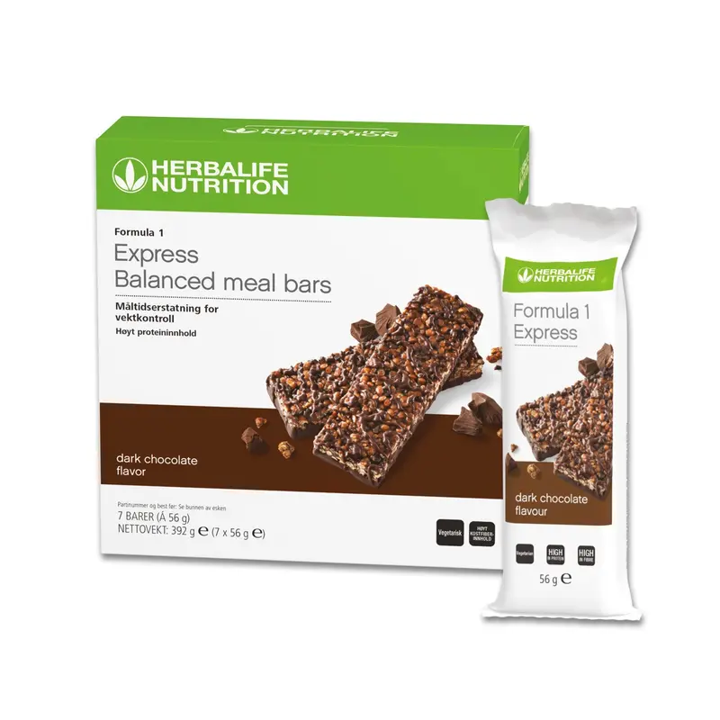 HERBALIFE Formula 1 Express Balanced Meal Bars (7 barer)