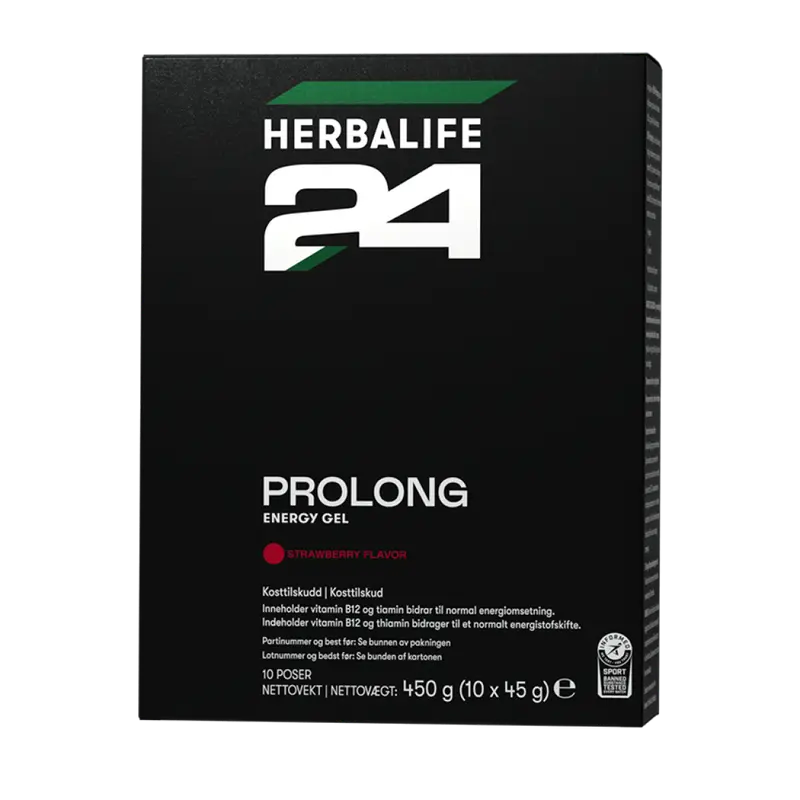 HERBALIFE - Prolong Energy Gel Erdbeere 10 Beutel à 45g