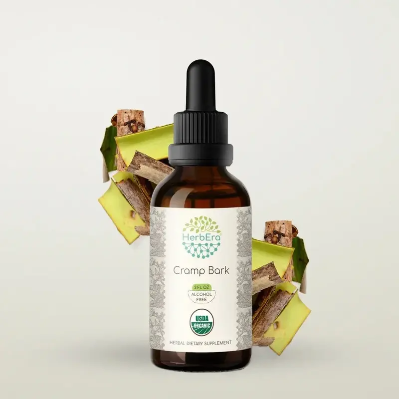 HerbEra Cramp Bark Tincture (Alcohol-Free, 59 ml)