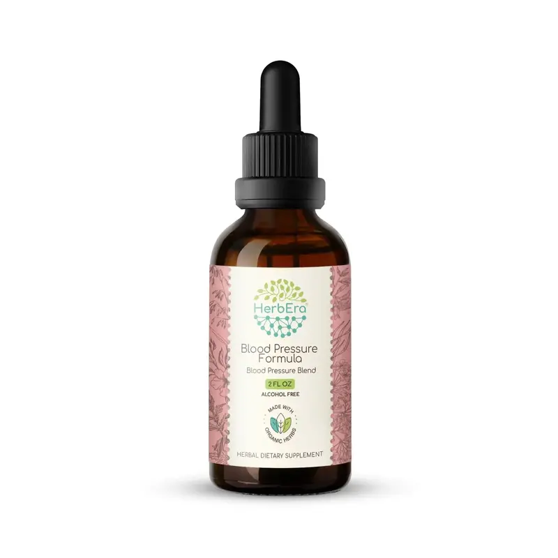 HerbEra Hawthorn, Hibiscus & Cayenne Blend Tincture (Alcohol-Free, 59 ml)