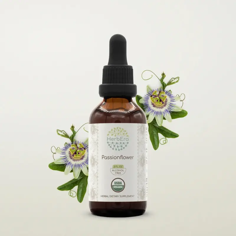 HerbEra Passionflower Tincture (Alcohol-Free, 59 ml)