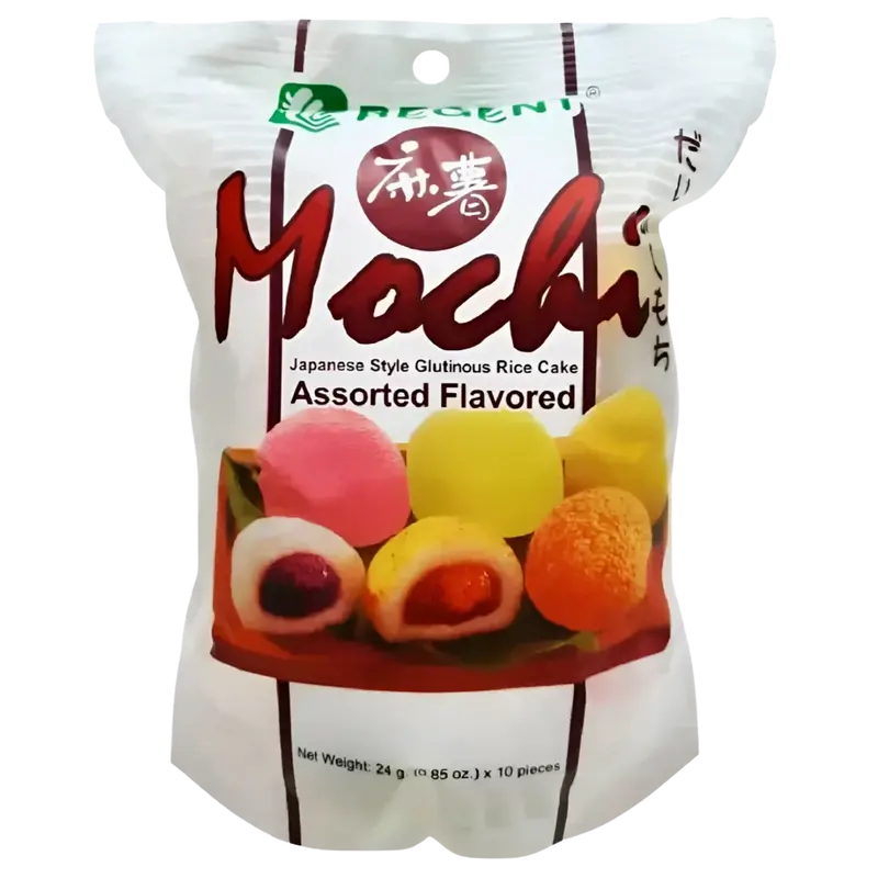Japanese Style Glutinous Rice Cake Mochi Assorted Flavoured - Regent, 10x24g