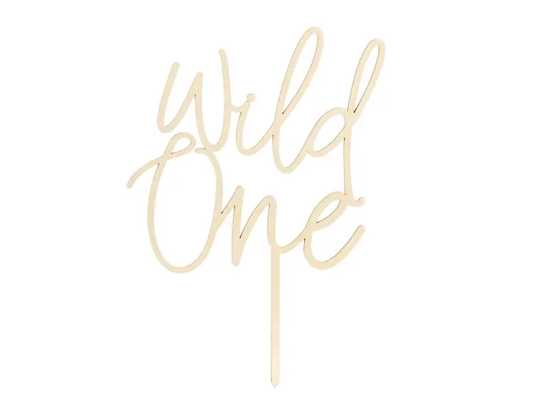 Kakepynt i tre - Wild One