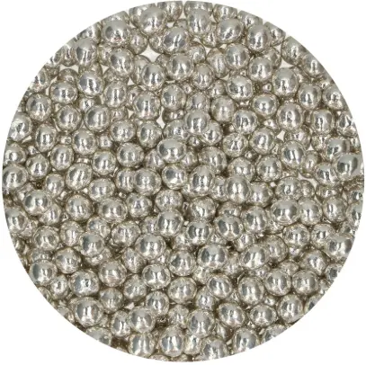 Kakestrøssel - Large metallic silver