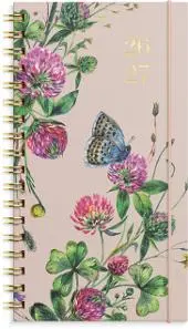 Kalender GRIEG SLIM spiral 26/27 blomst