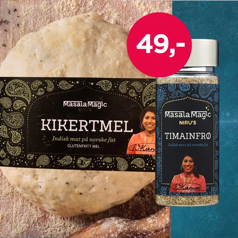 Kikertmel og timianfrø