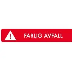 Kildesorteringsmagnet Farlig avfall16x3