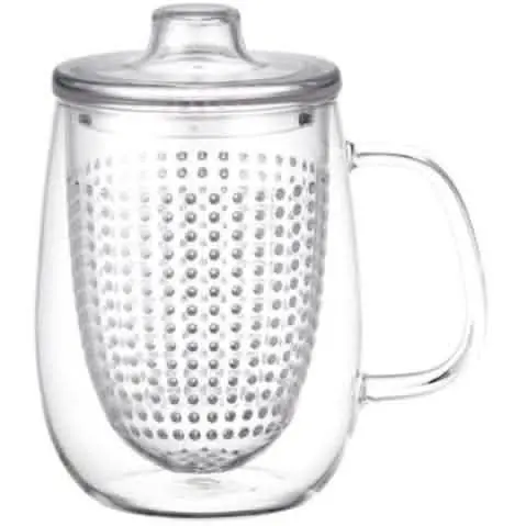 Kinto UNIMUG glasskopp med filter - stor