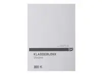 Kladdeblokk EMO A4 60g 100 blad ulinjert