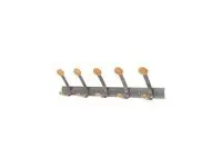 Klesknagg ALBA 5 kroker 75cm tre/metall