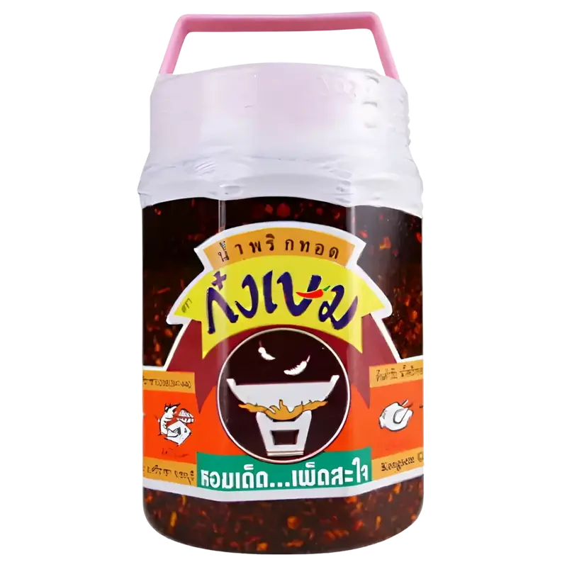 Kongsem Thai Fried Crispy Ground Chilli In Oil Sauce, 350g