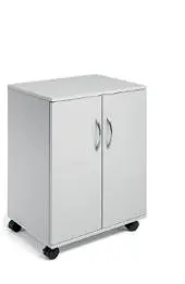 Kontorskap DURABLE 74/53 m/hjul grå