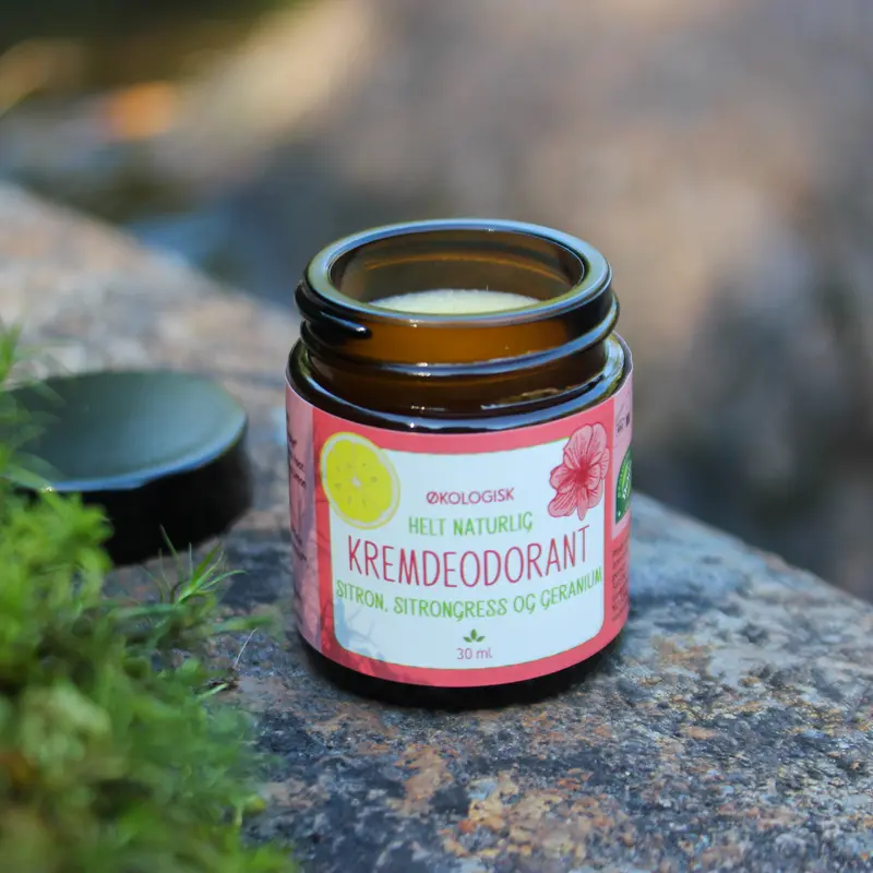 Kremdeodorant- frisk og naturleg
