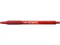 Kulepenn BIC Softfeel Clic Grip M rød