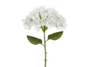 Kunstig blomst Hortensia 35cm hvit