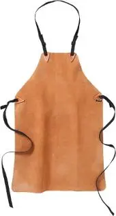 Lærforkle FRISTADS 9330 one size brun