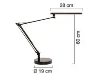 Lampe UNILUX LED Mambo grå