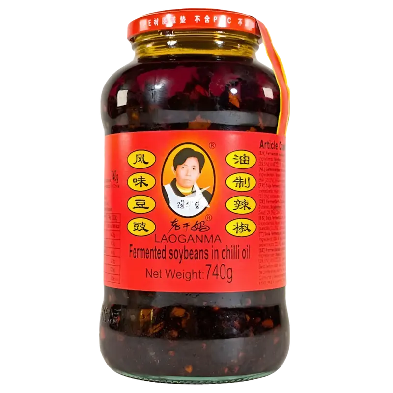 Lao Gan Ma Fermented Soybeans In Chilli Oil, 740g (Datovarer)