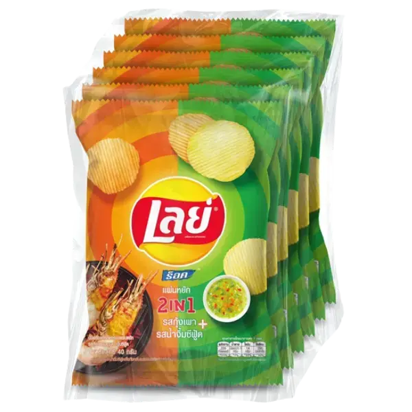 Lay’s Rock Potato Chips Grilled Prawn and Seafood Sauce Flavor, 6x48g