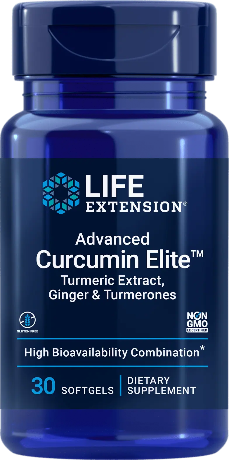 Life Extension Advanced Curcumin Elite™ Turmeric Extract, Ginger & Turmerones (30 Softgels)