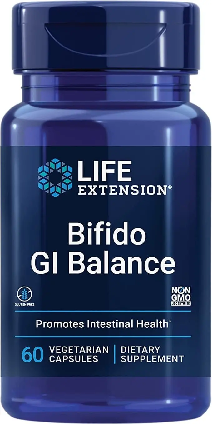 Life Extension Bifido GI Balance BB536 2 Billion CFU (60 Capsules)