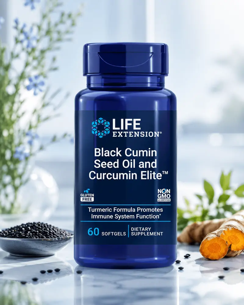Life Extension Black Cumin Seed Oil and Curcumin Elite (60 softgels)
