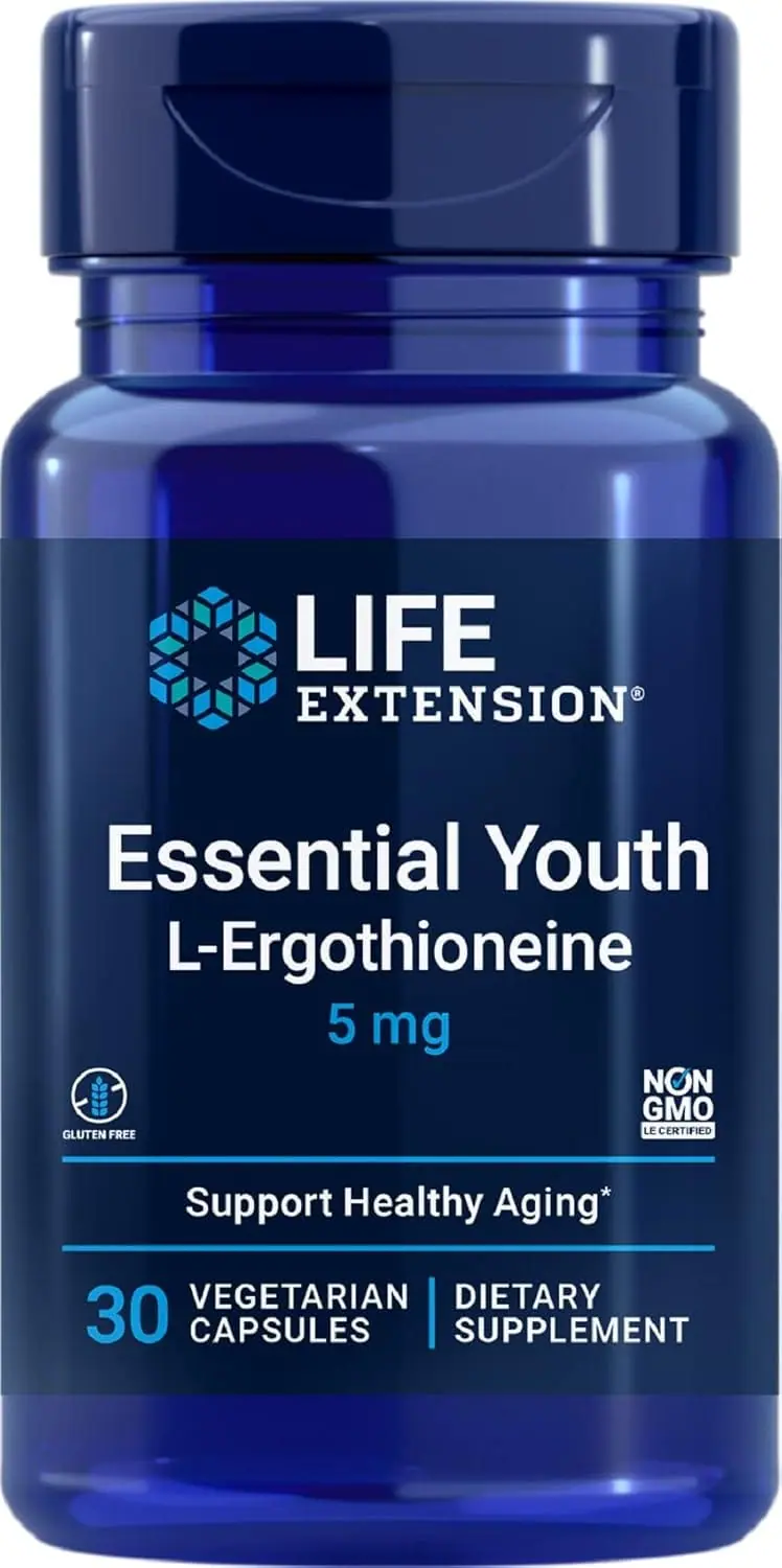 Life Extension Essential Youth L-Ergothioneine 5 mg (30 Vegetarian Capsules)