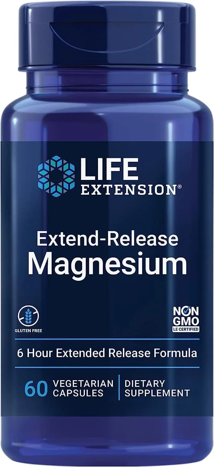 Life Extension Extend-Release Magnesium (60 Vegetarian Capsules)