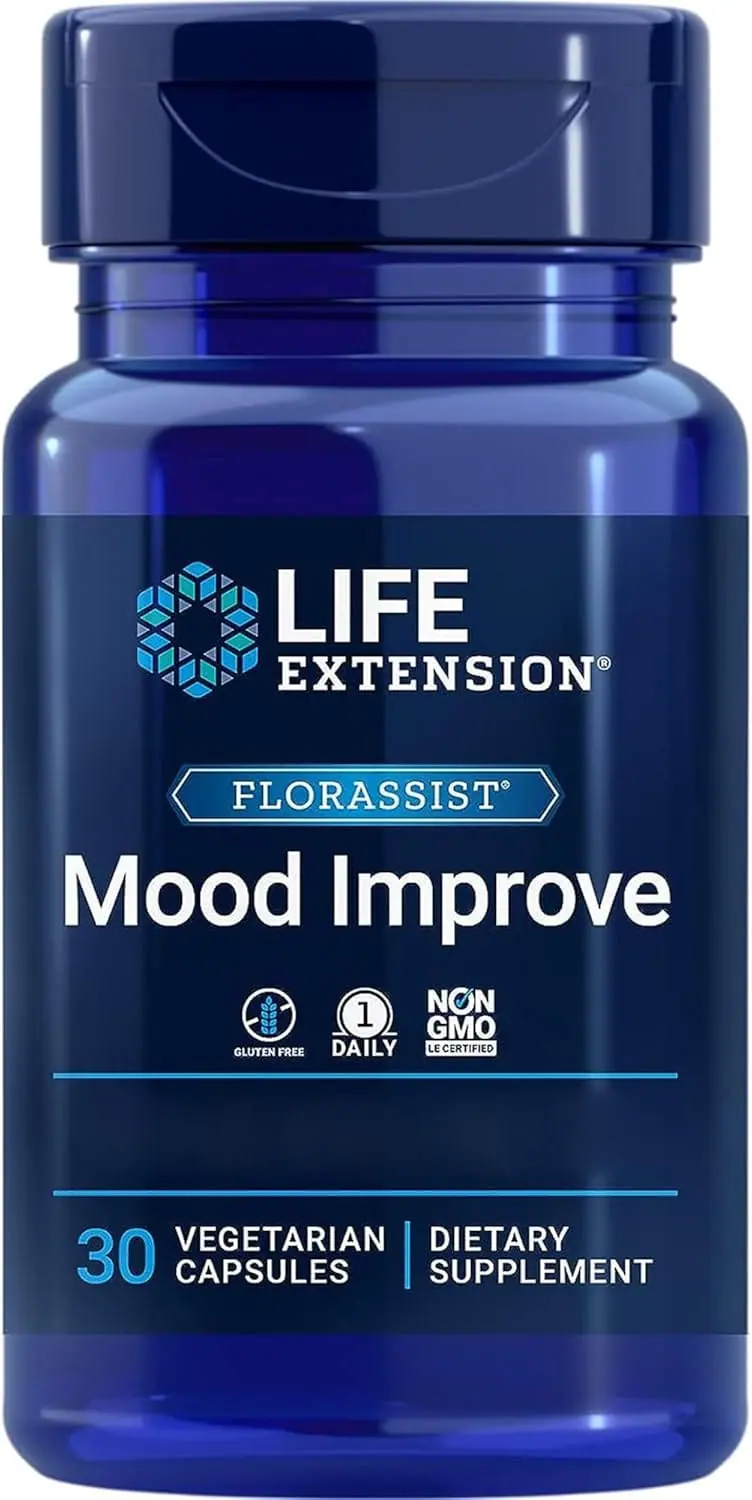 Life Extension FLORASSIST® Probiotic Mood Improve (30 Vegetarian Capsules)