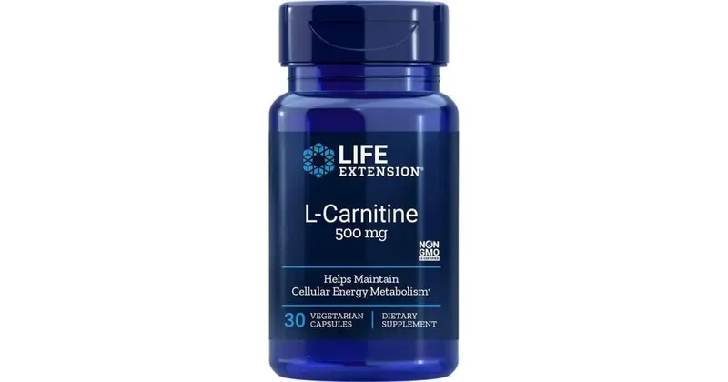 Life Extension L-Carnitine 500 mg (30 Vegetarian Capsules)