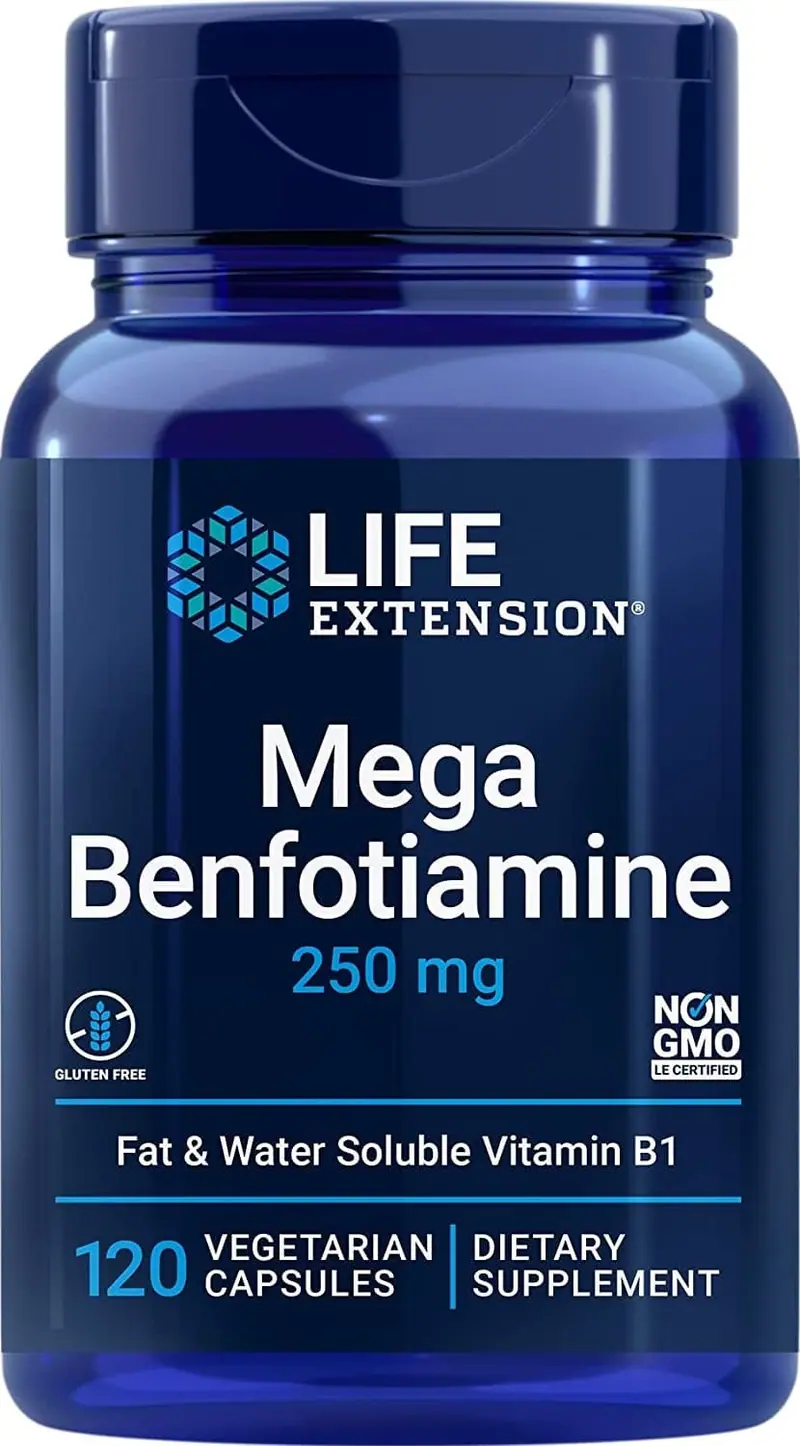Life Extension Mega Benfotiamine (250 mg, 120 capsules)