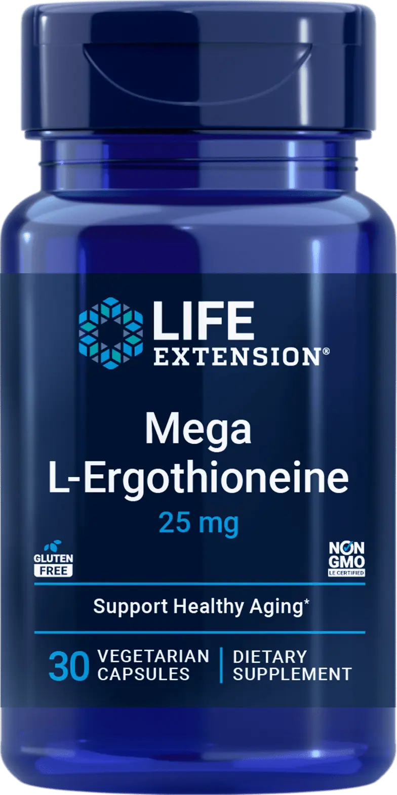 Life Extension Mega L-Ergothioneine 25 mg (30 Vegetarian Capsules)
