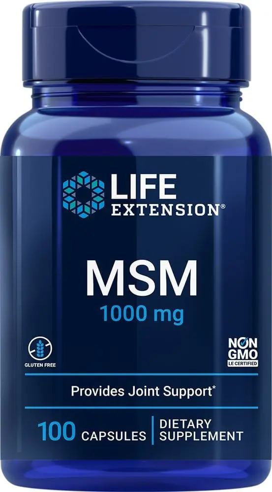 Life Extension MSM 1000 mg (100 Capsules)
