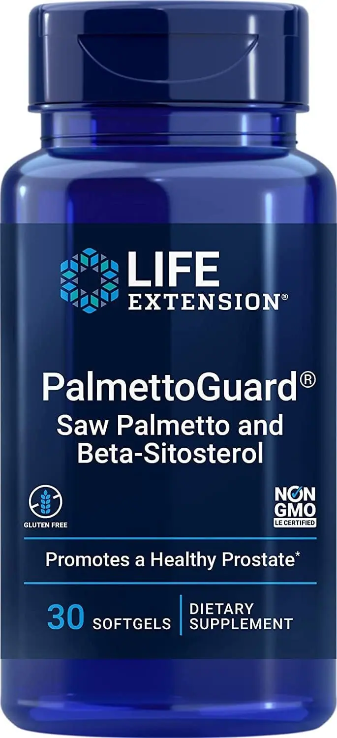 Life Extension PalmettoGuard® Saw Palmetto, Nettle Root and Beta-Sitosterol (60 Softgels)