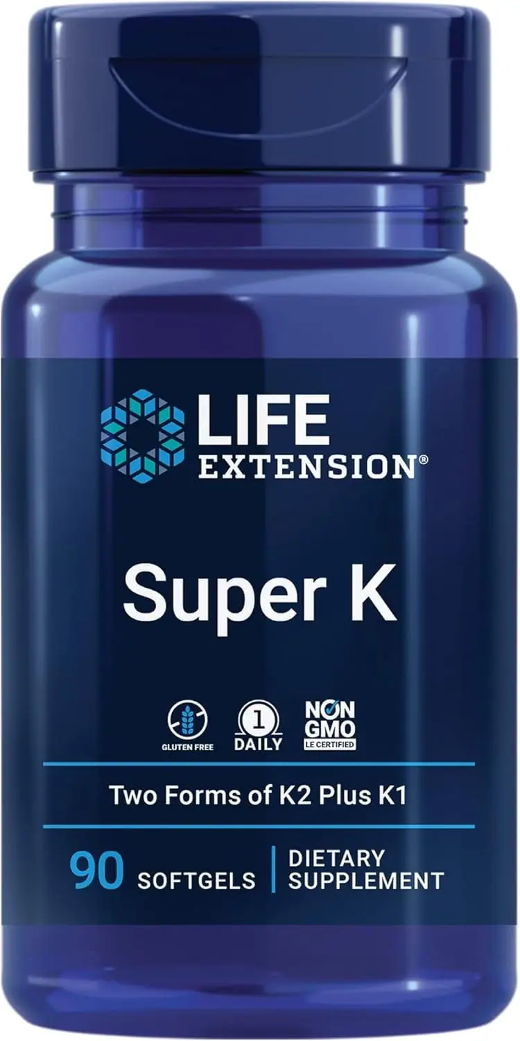 Life Extension Super K Vitamin K1 + K2 MK-4 & MK-7 (90 softgels)