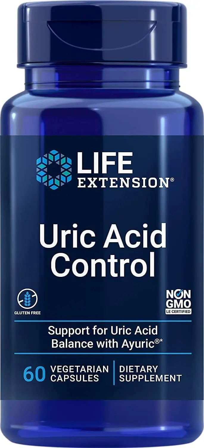 Life Extension Uric Acid Control (60 Vegetarian Capsules)