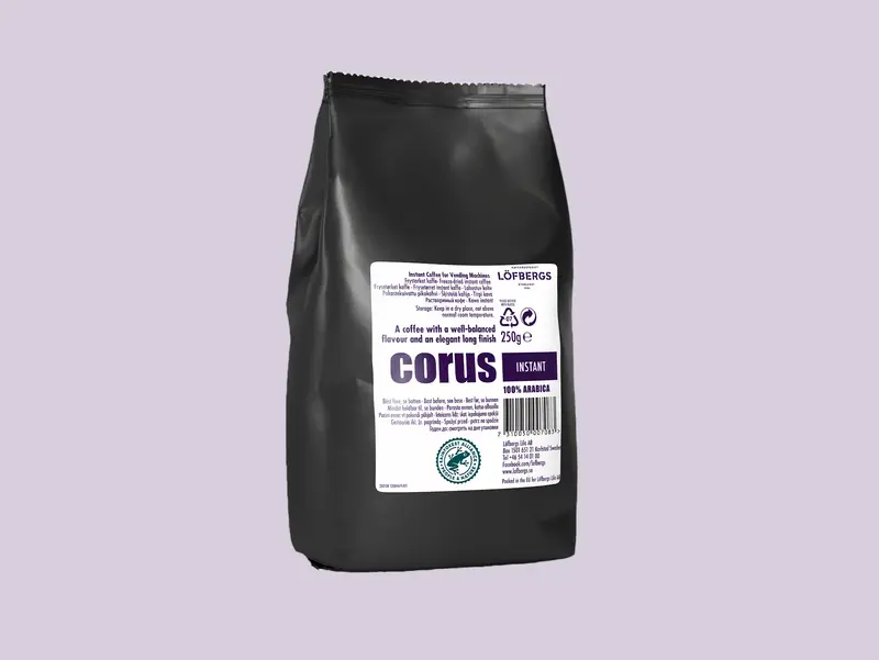 Löfbergs Corus Instant coffee Rainforest Alliance 10x250g