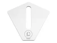 Lokk KITE for papir, hvit