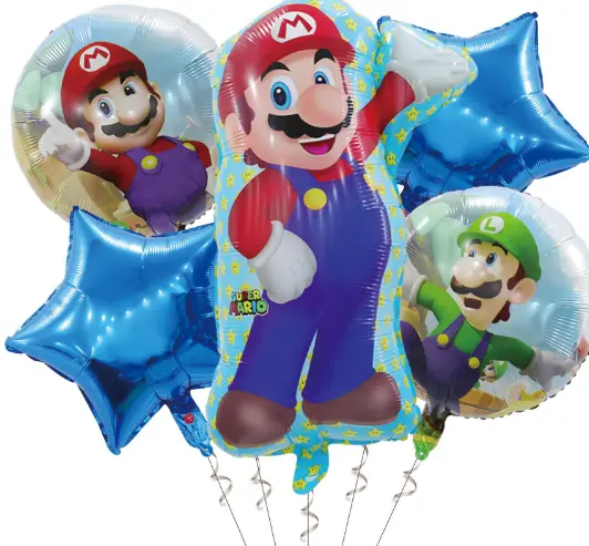 Mario folieballong sett
