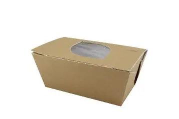 Matbeger kartong m/vindu 500ml (400)