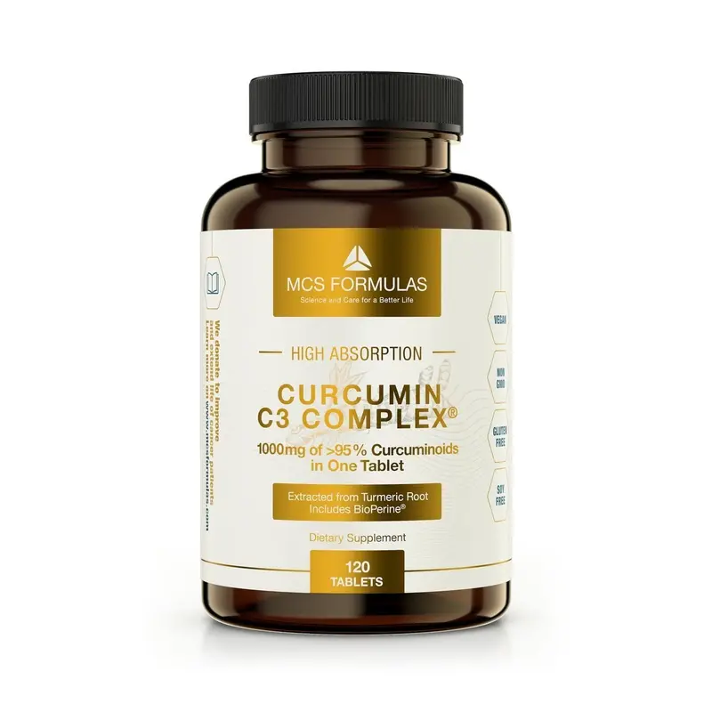 MCS Formulas Curcumin C3 Complex® (1000 mg, 120 tablets)
