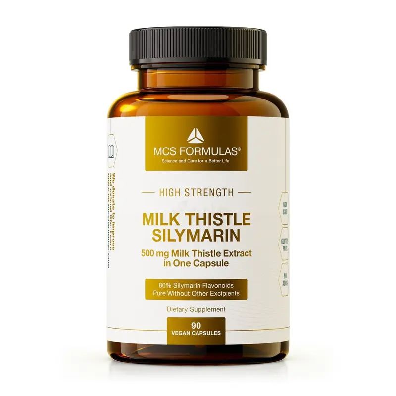 MCS Formulas Milk Thistle Silymarin 500 mg (Capsules)