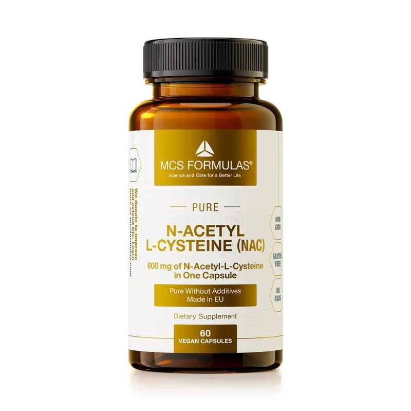 MCS Formulas N-Acetyl-L-Cysteine (NAC) 600 mg (60 Vegetarian Capsules)