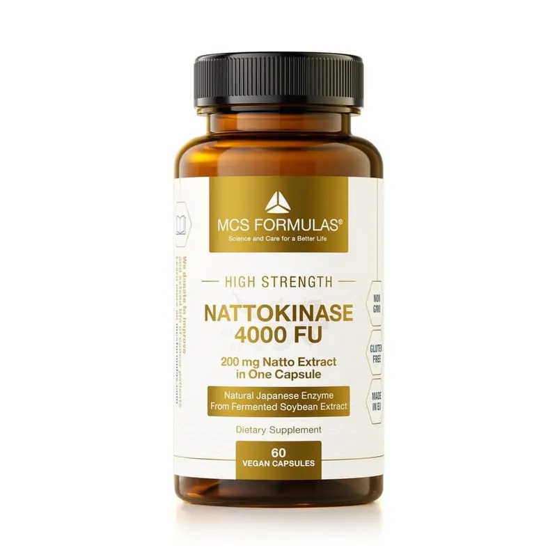 MCS Formulas Nattokinase 4000 FU (200 mg, 60 vegan capsules)