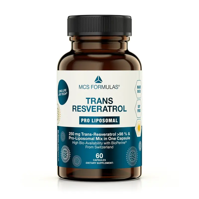 MCS Formulas Trans-Resveratrol Liposomal 250 mg (60 capsules)