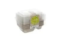 Mikrobeger bagasse m/lokk 2R 750ml (15)
