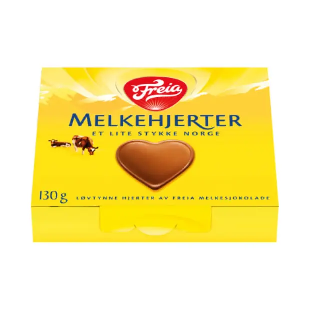 Milk Chocolate Hearts – Melkehjerter 130g Freia