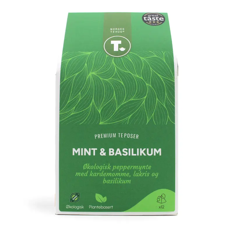 Mint og basilikum